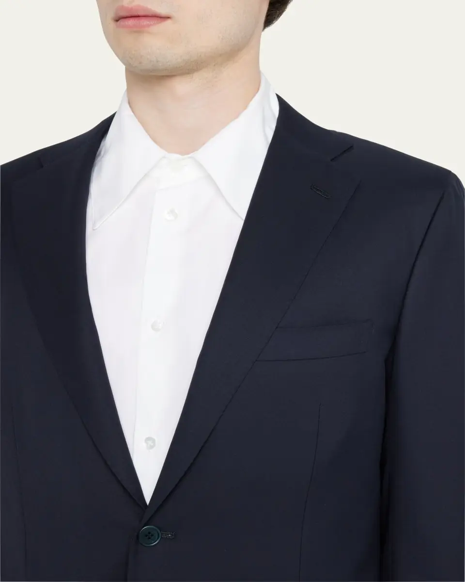 Kiton Men's Solid Cashmere Blazer | Thumbnail 5