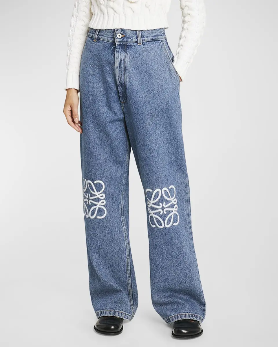Loewe Anagram Baggy Jeans | Thumbnail 2 Loewe Anagram Baggy Jeans | Thumbnail 2