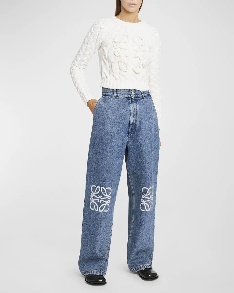 Loewe Anagram Baggy Jeans | Thumbnail 3 Loewe Anagram Baggy Jeans | Thumbnail 3