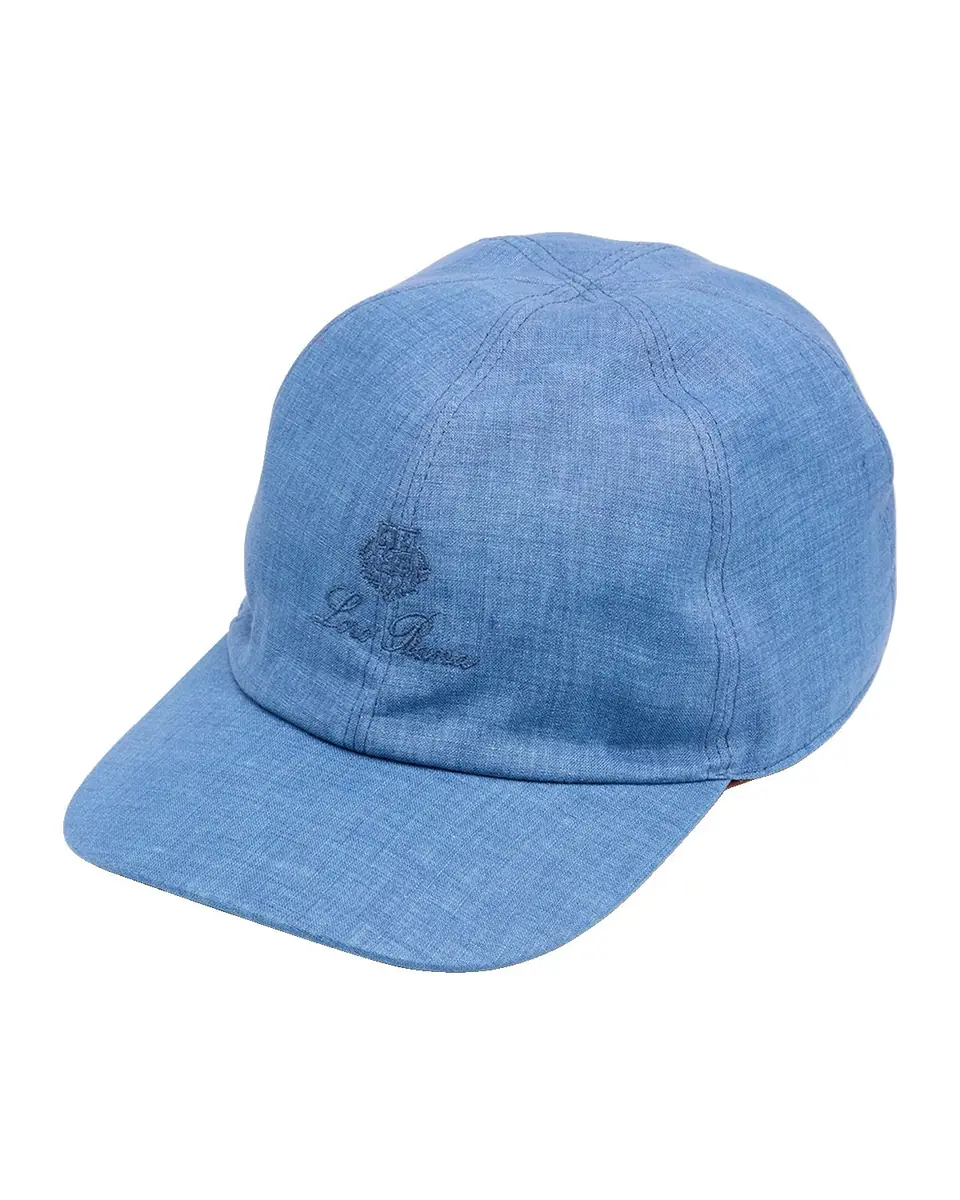 Loro Piana Men's Linen 6-Panel Baseball Hat | Thumbnail 2