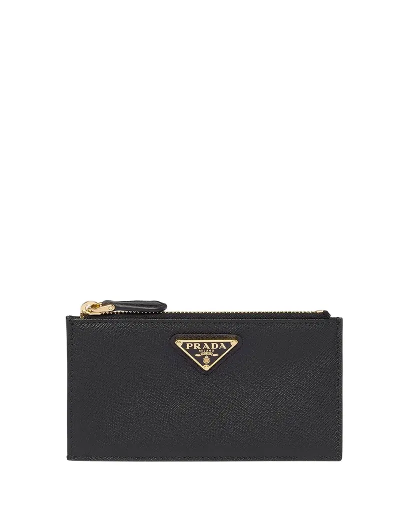 Prada Saffiano Triangolo Saffiano Wallet | Image 1 Prada Saffiano Triangolo Saffiano Wallet | Image 1