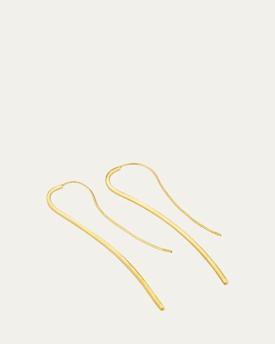 V.BELLAN Nikki Bar Earrings with 18K Yellow Gold Plating | Thumbnail 3 V.BELLAN Nikki Bar Earrings with 18K Yellow Gold Plating | Thumbnail 3