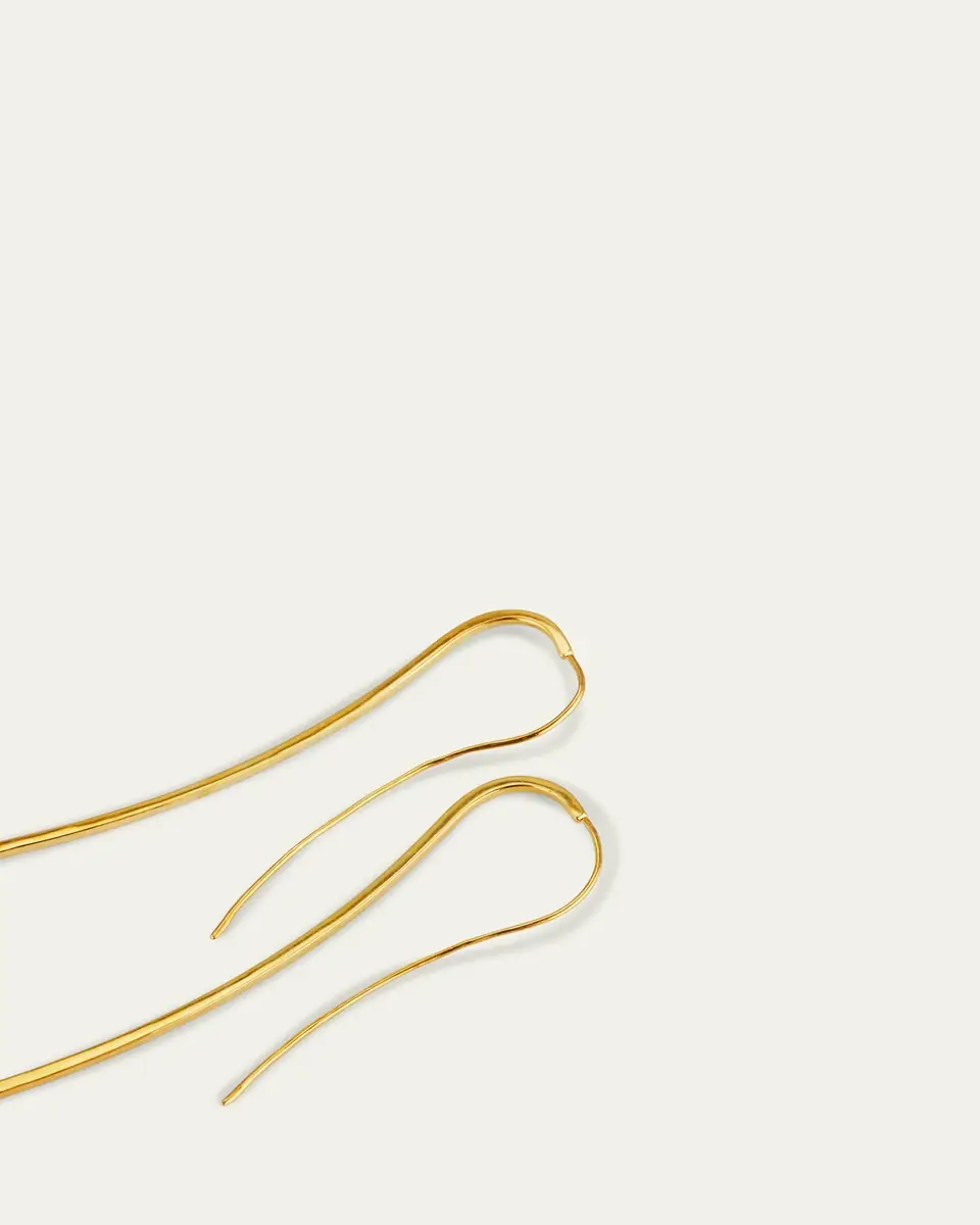 V.BELLAN Nikki Bar Earrings with 18K Yellow Gold Plating | Thumbnail 4 V.BELLAN Nikki Bar Earrings with 18K Yellow Gold Plating | Thumbnail 4