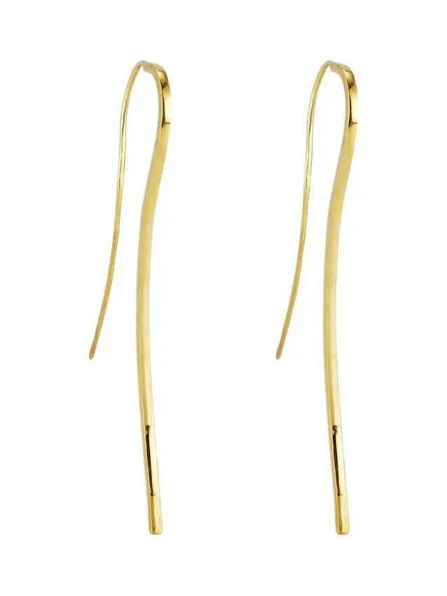 Nikki Bar Earrings with 18K Yellow Gold Plating