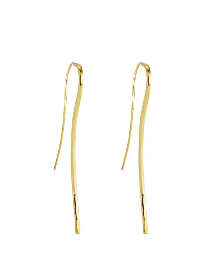 V.BELLAN Nikki Bar Earrings with 18K Yellow Gold Plating