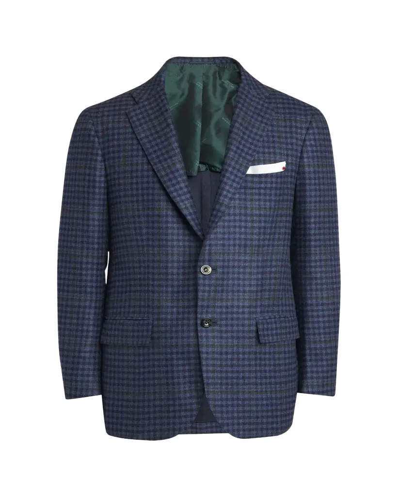Men's Cashmere-Wool Check Sport Coat Men's Cashmere-Wool Check Sport Coat