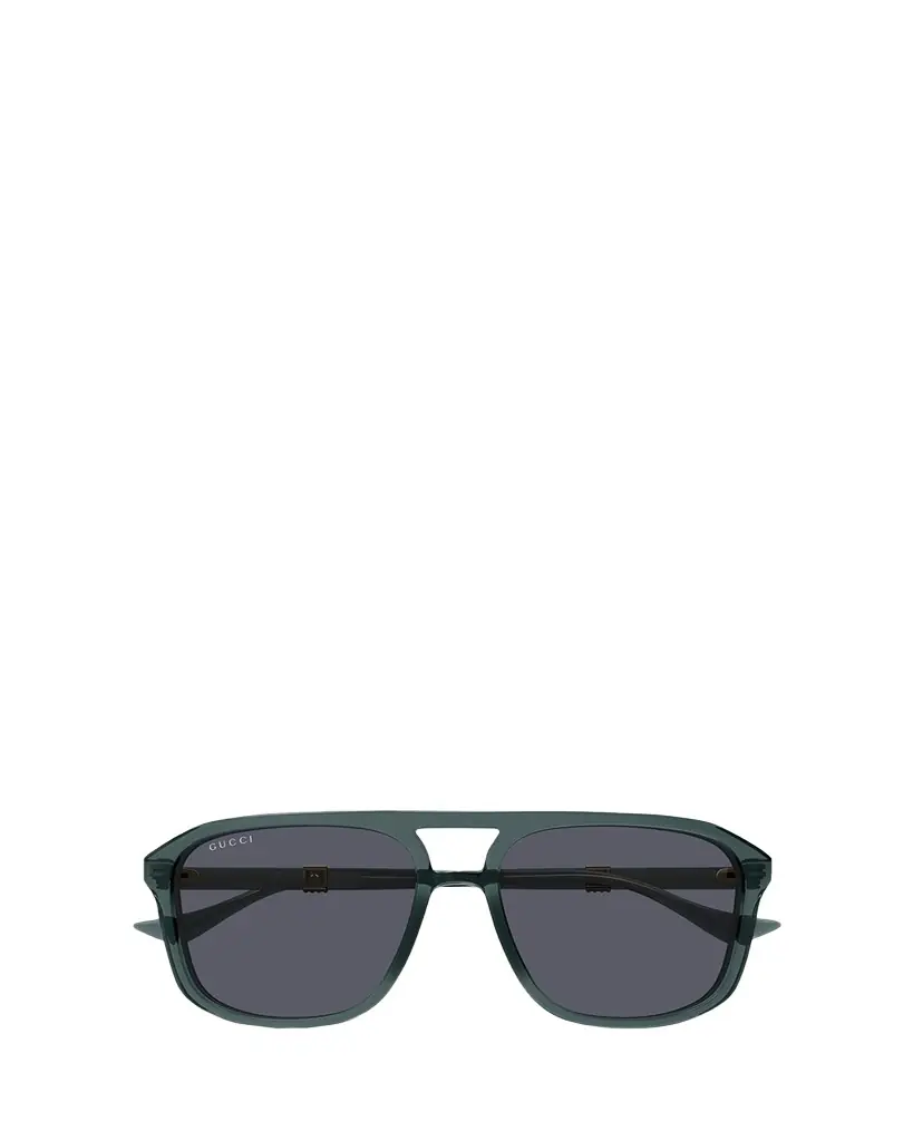 Gucci Men's Double-Bridge Acetate Aviator Sunglasses | Image 1 Gucci Men's Double-Bridge Acetate Aviator Sunglasses | Image 1