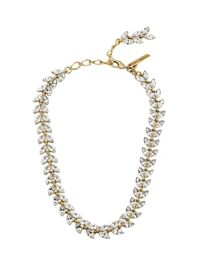 Crystal Leaf Necklace Crystal Leaf Necklace
