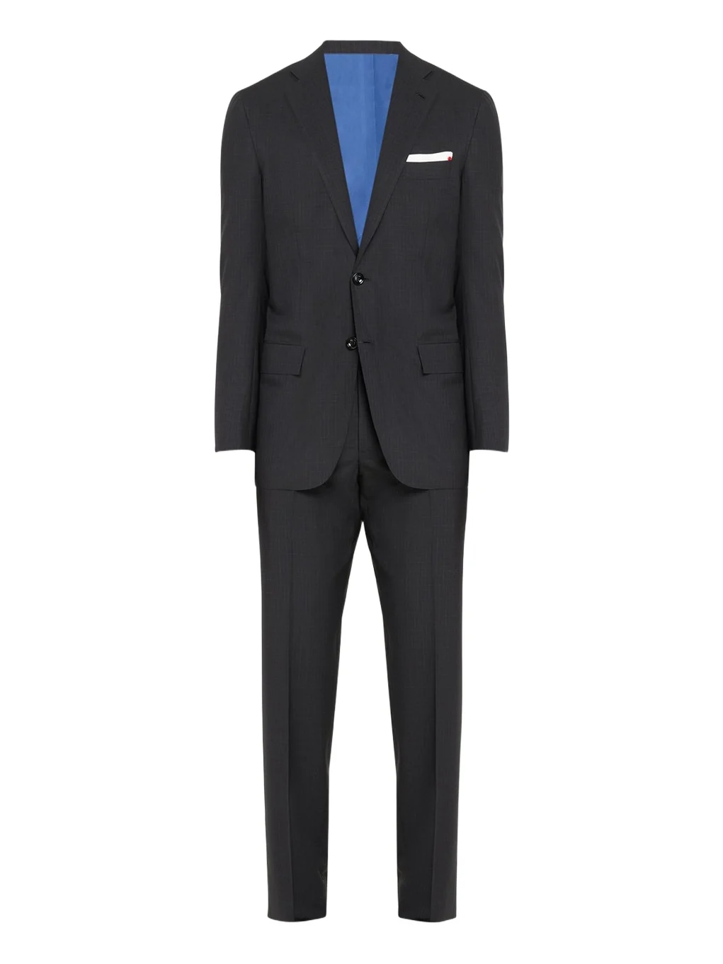 Kiton Men's Grid Check Wool Suit