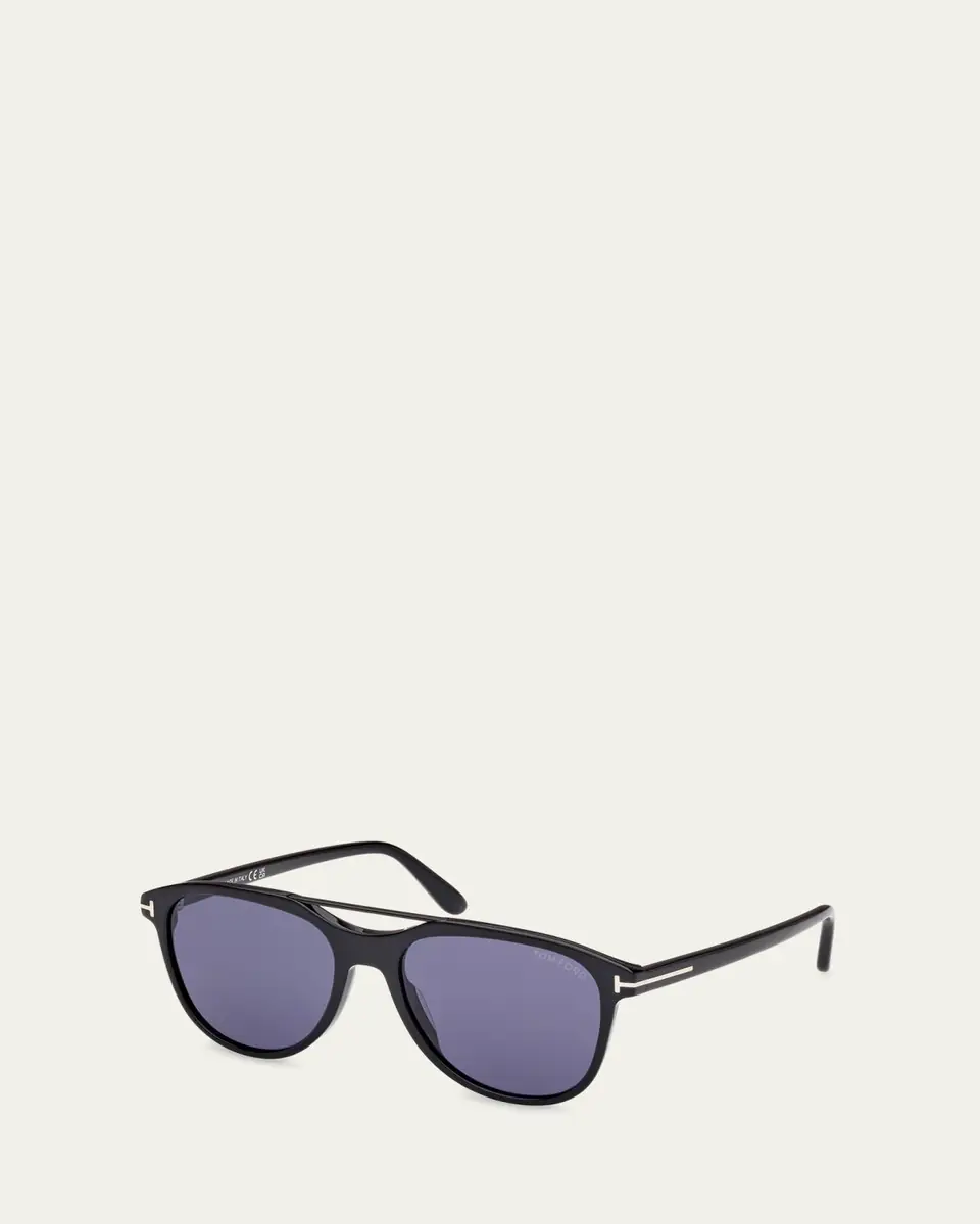 TOM FORD Men's Damian-02 Acetate Oval Sunglasses | Thumbnail 2 TOM FORD Men's Damian-02 Acetate Oval Sunglasses | Thumbnail 2