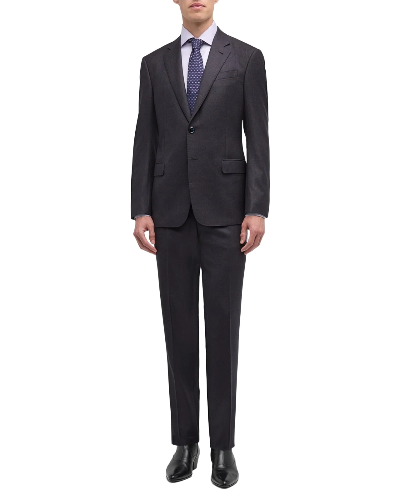 Men's Micro-Textured Wool Classic Fit Suit Men's Micro-Textured Wool Classic Fit Suit
