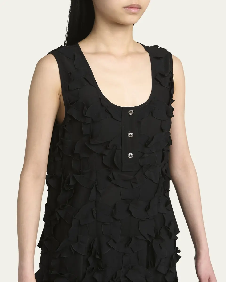Bottega Veneta Circle Patch Fluid Viscose Dress | Thumbnail 5