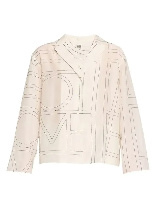 Monogram Cotton PJ Top Monogram Cotton PJ Top