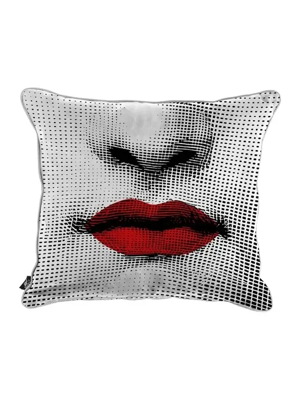 FORNASETTI Kiss Cushion, 20" Square
