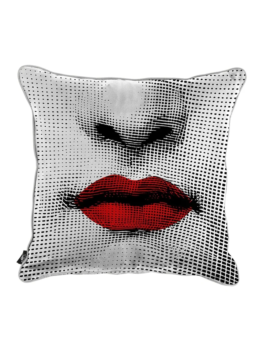 FORNASETTI Kiss Cushion, 20" Square