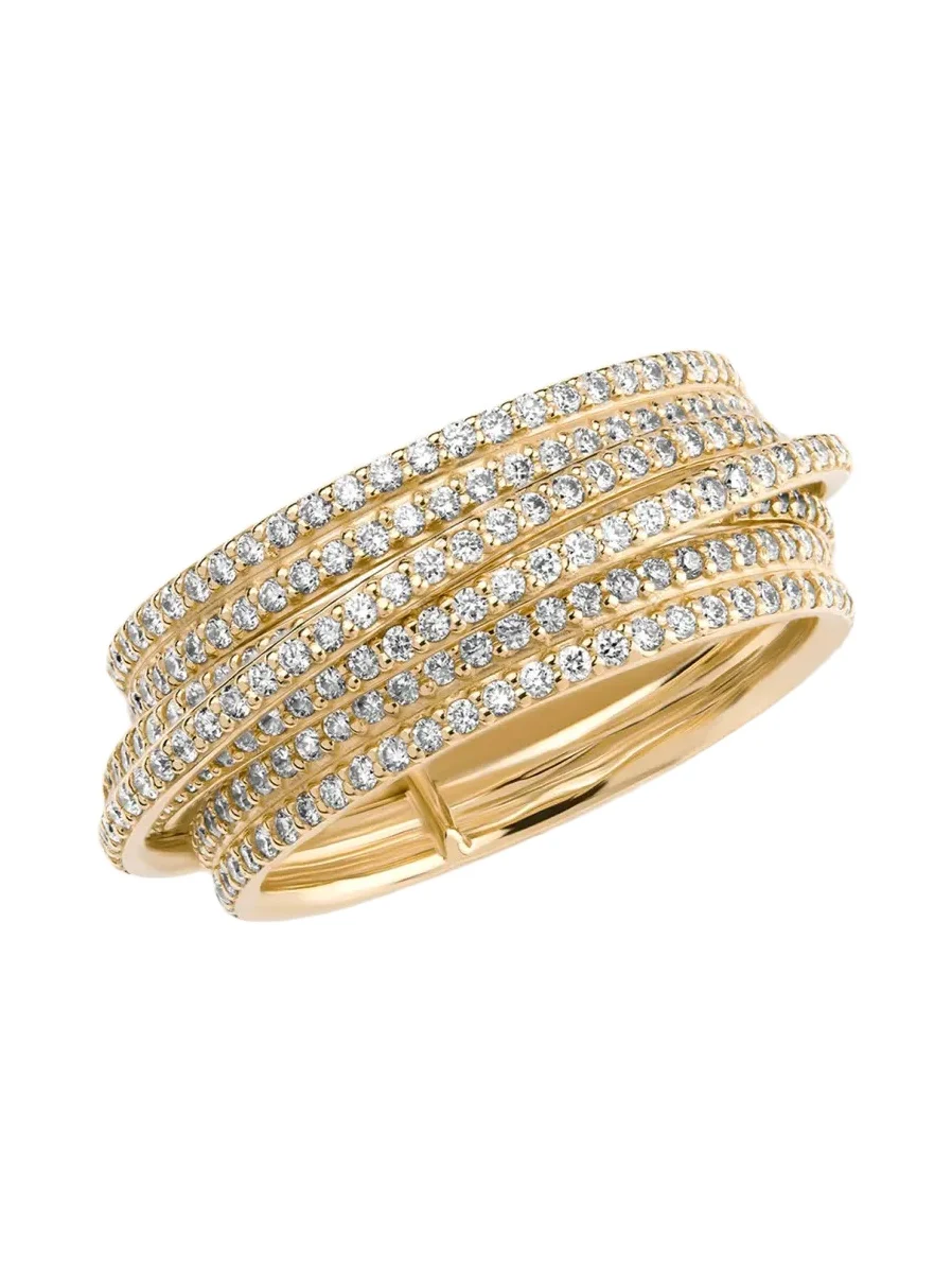14K Yellow Gold Flawless Kinetic Diamond Ring