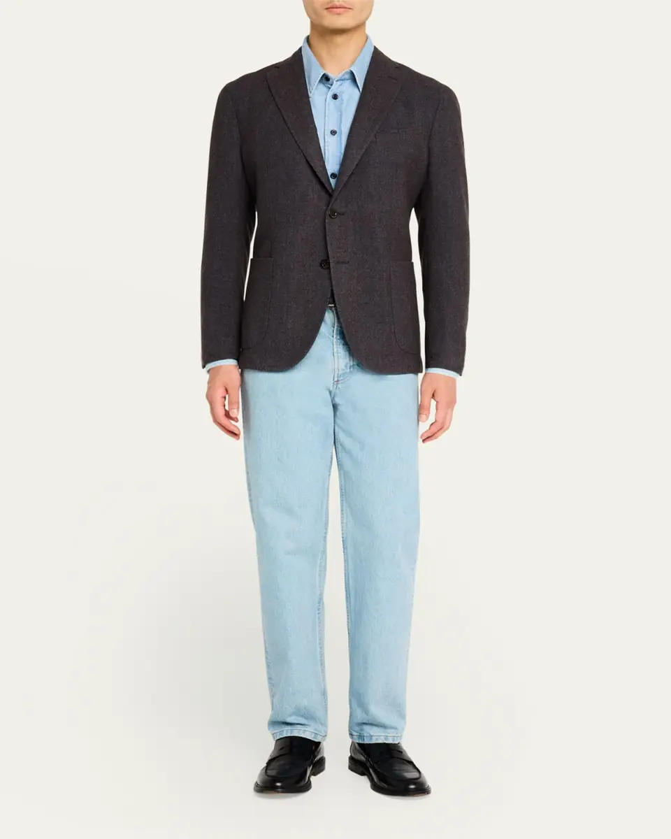 Boglioli Men's Melange Wool Sport Coat | Thumbnail 2 Boglioli Men's Melange Wool Sport Coat | Thumbnail 2