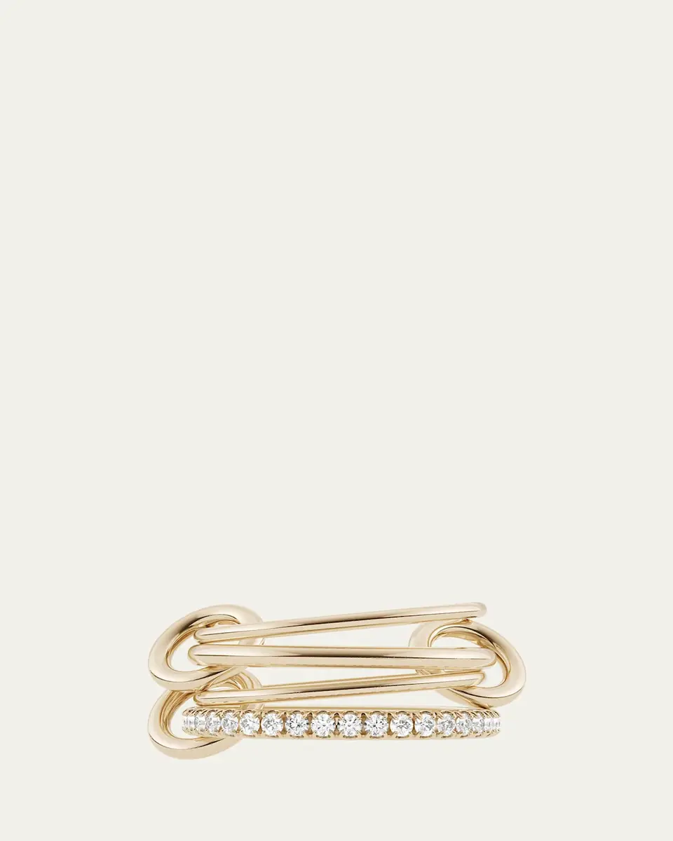 Spinelli Kilcollin Pisces Pave 18K Yellow Gold Ring with Diamonds | Thumbnail 2