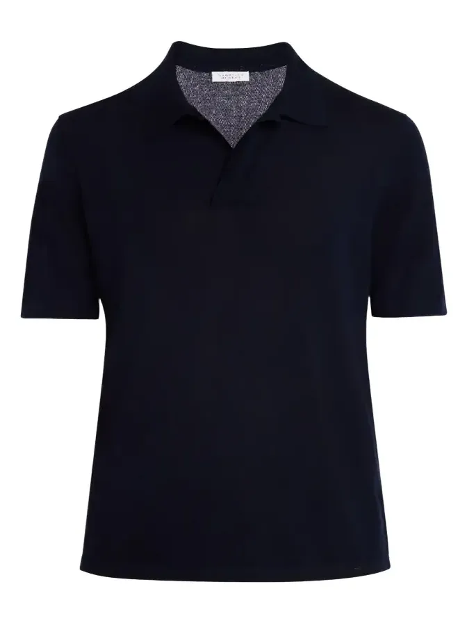 Men's Stendhal Cashmere Knit Polo Shirt Men's Stendhal Cashmere Knit Polo Shirt
