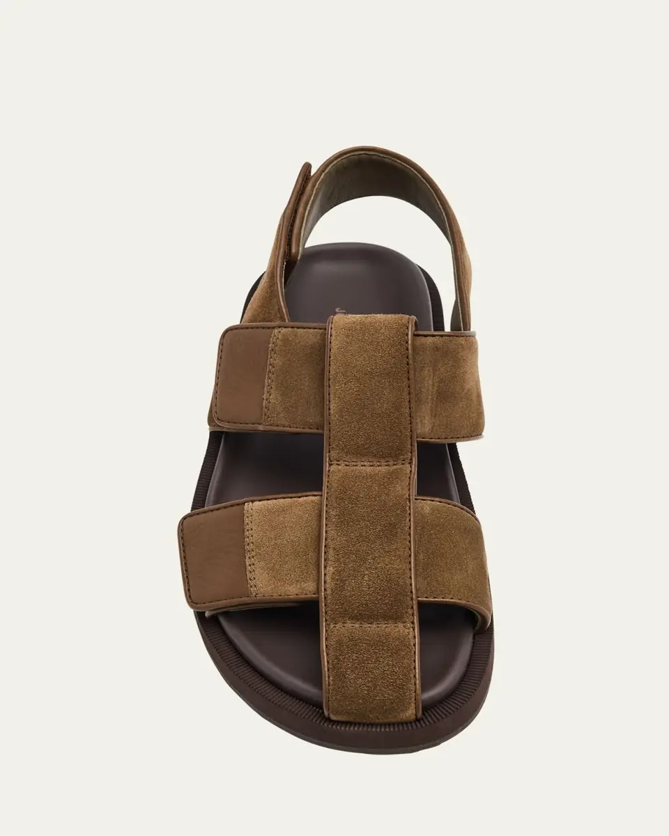 John Lobb Men's Milford Suede Fisherman Sandals | Thumbnail 3 John Lobb Men's Milford Suede Fisherman Sandals | Thumbnail 3