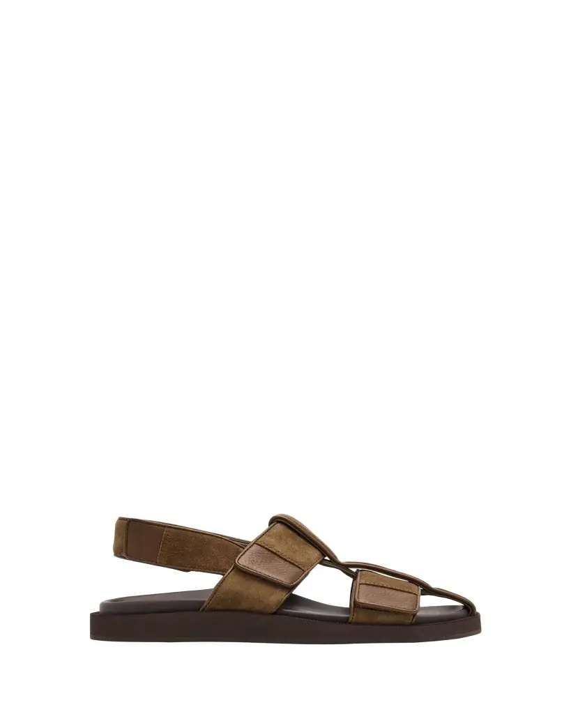 John Lobb Men's Milford Suede Fisherman Sandals