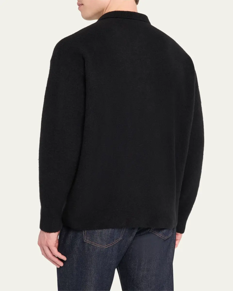 Giorgio Armani Men's Madison Capsule Polo Sweater | Thumbnail 3 Giorgio Armani Men's Madison Capsule Polo Sweater | Thumbnail 3