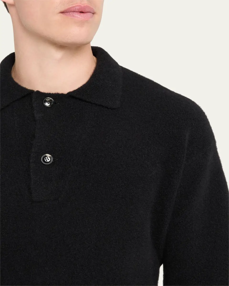 Giorgio Armani Men's Madison Capsule Polo Sweater | Thumbnail 5 Giorgio Armani Men's Madison Capsule Polo Sweater | Thumbnail 5
