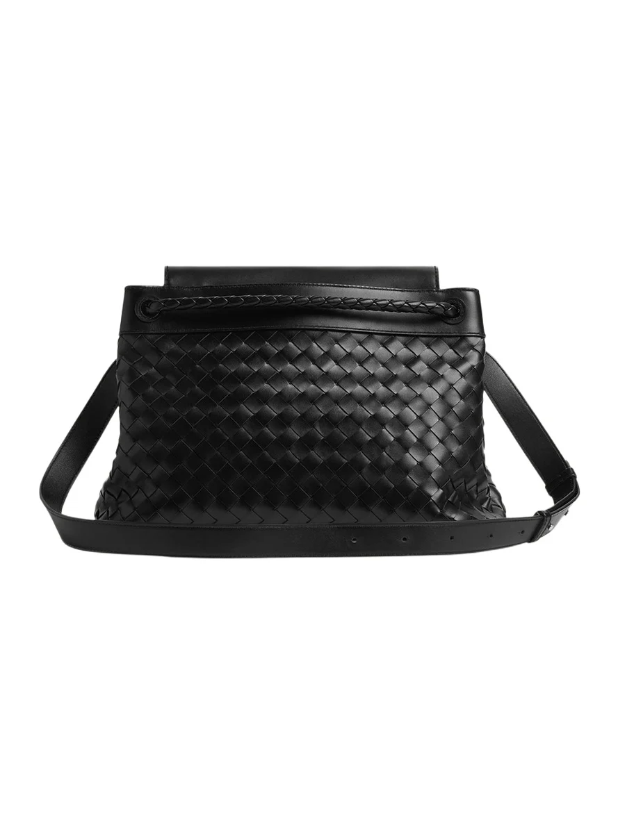 Men's Andiamo Medium Intrecciato Leather Messenger Bag Men's Andiamo Medium Intrecciato Leather Messenger Bag