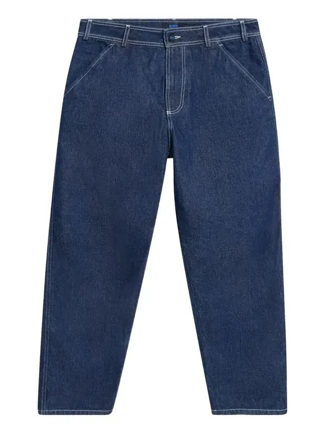 Men's Contrast-Stitch Raw Denim Jeans Men's Contrast-Stitch Raw Denim Jeans