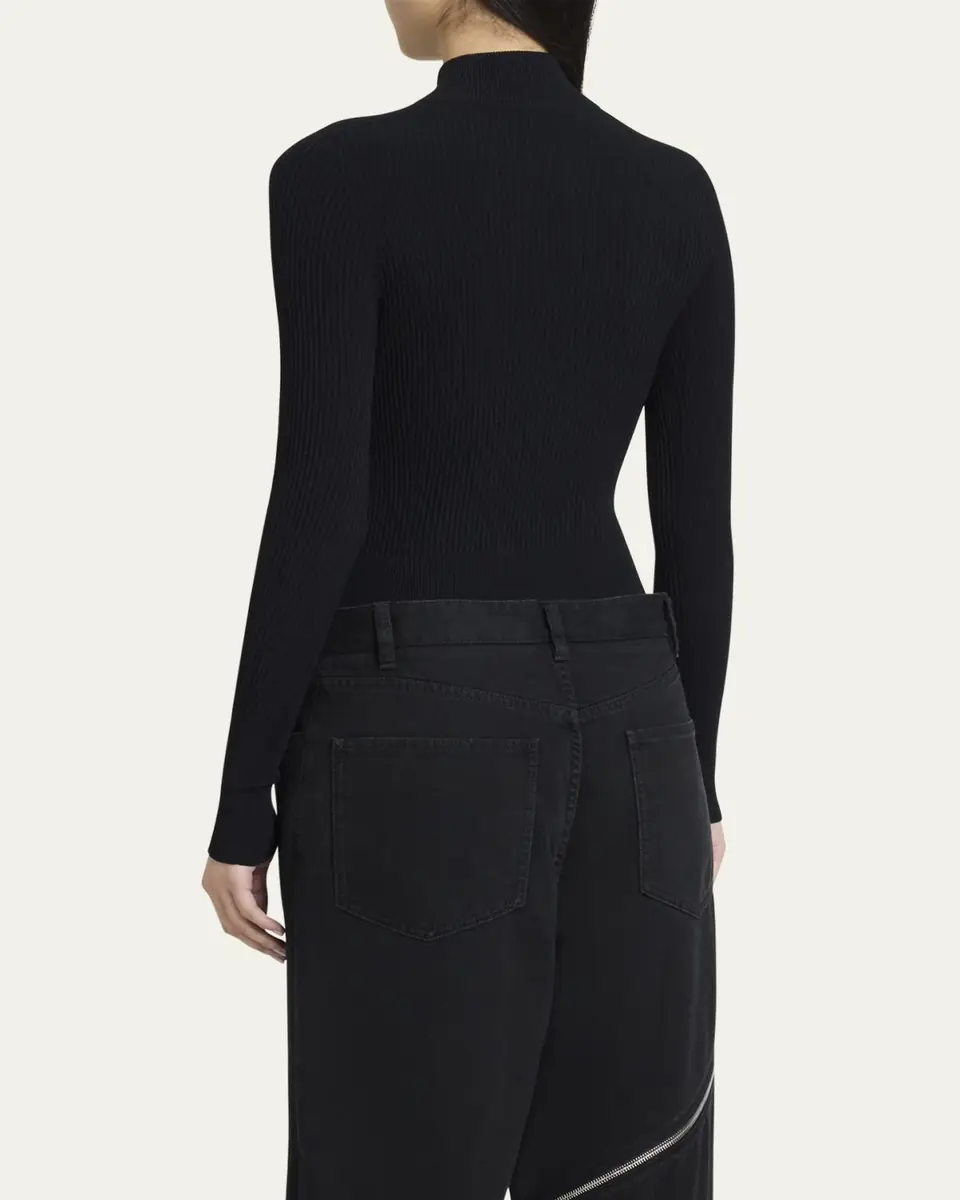 Alaïa Mock-Neck Long Sleeve Bodysuit | Thumbnail 7