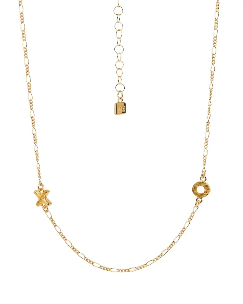 Gwen Beloti XO Woven Double Charm Necklace | Image 1 Gwen Beloti XO Woven Double Charm Necklace | Image 1