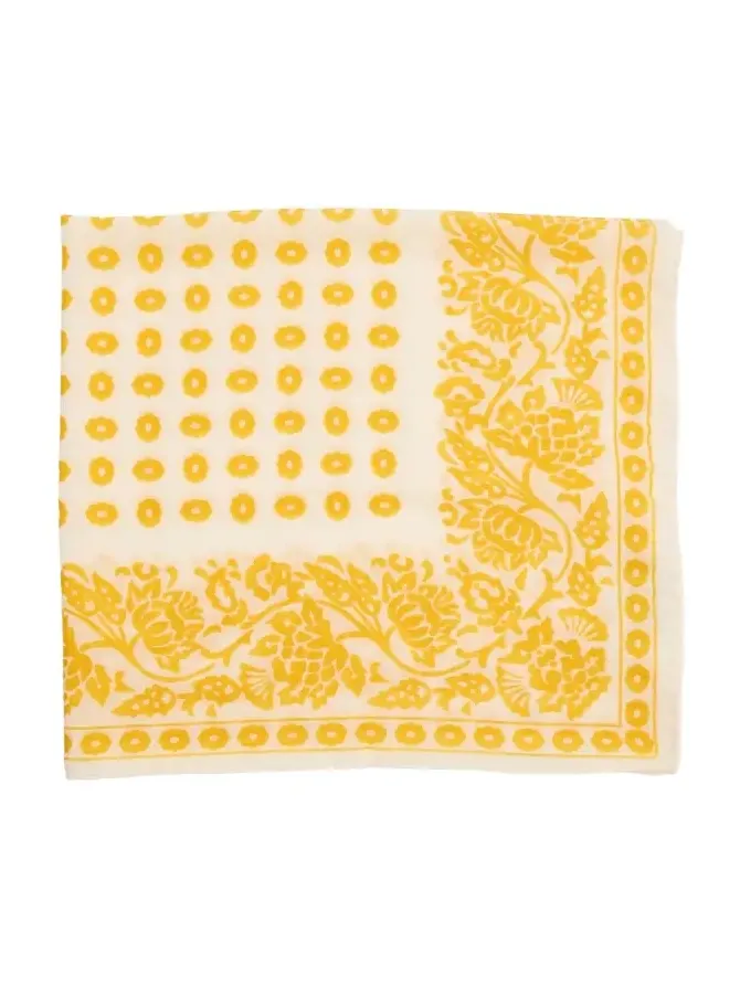 Anderson & Sheppard Men's Cashmere and Silk Provence Geometric Neckerchief