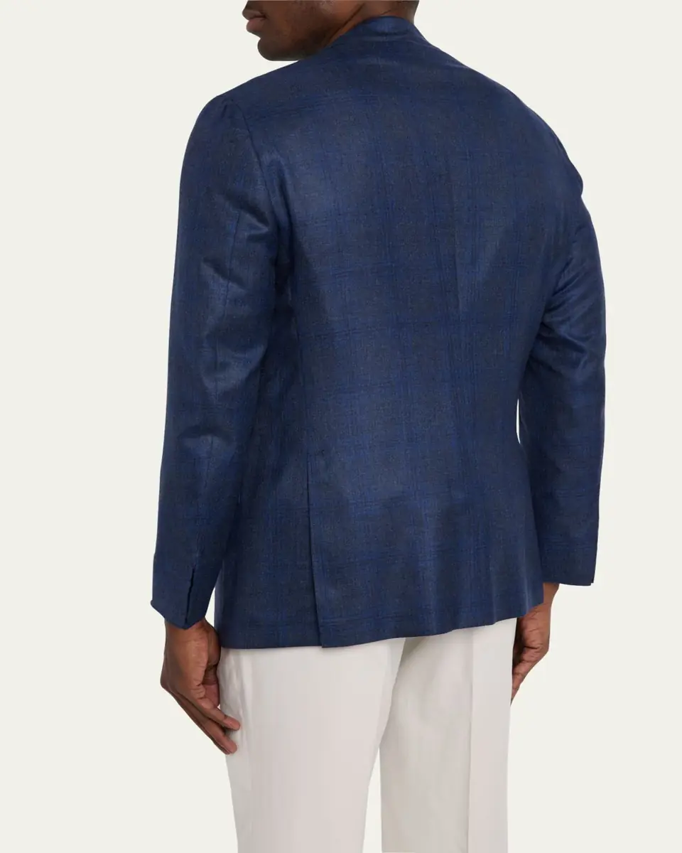 Kiton Men's Tonal Windowpane Sport Coat | Thumbnail 3