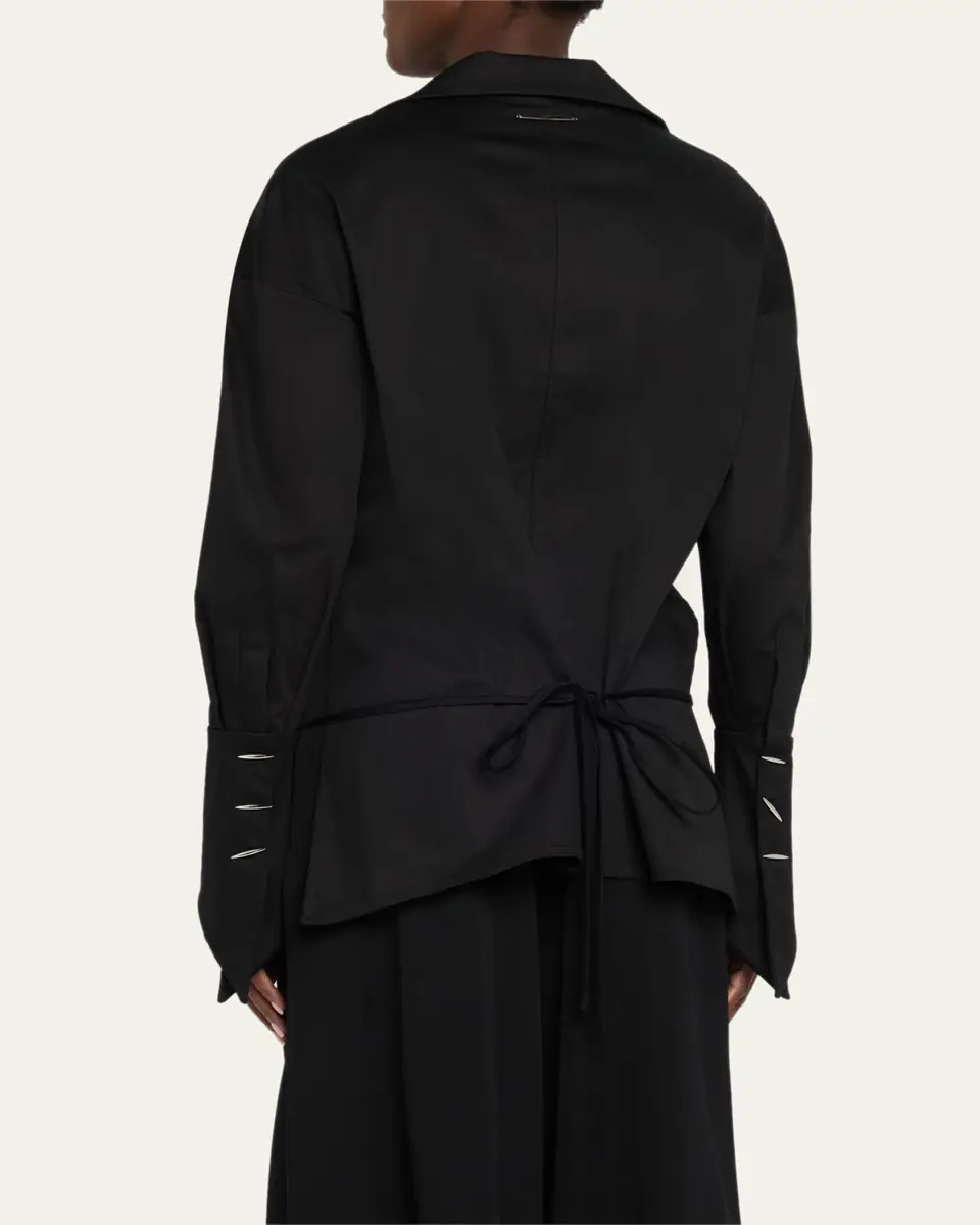 GRACE LING Collared Wrap Blouse | Thumbnail 3 GRACE LING Collared Wrap Blouse | Thumbnail 3