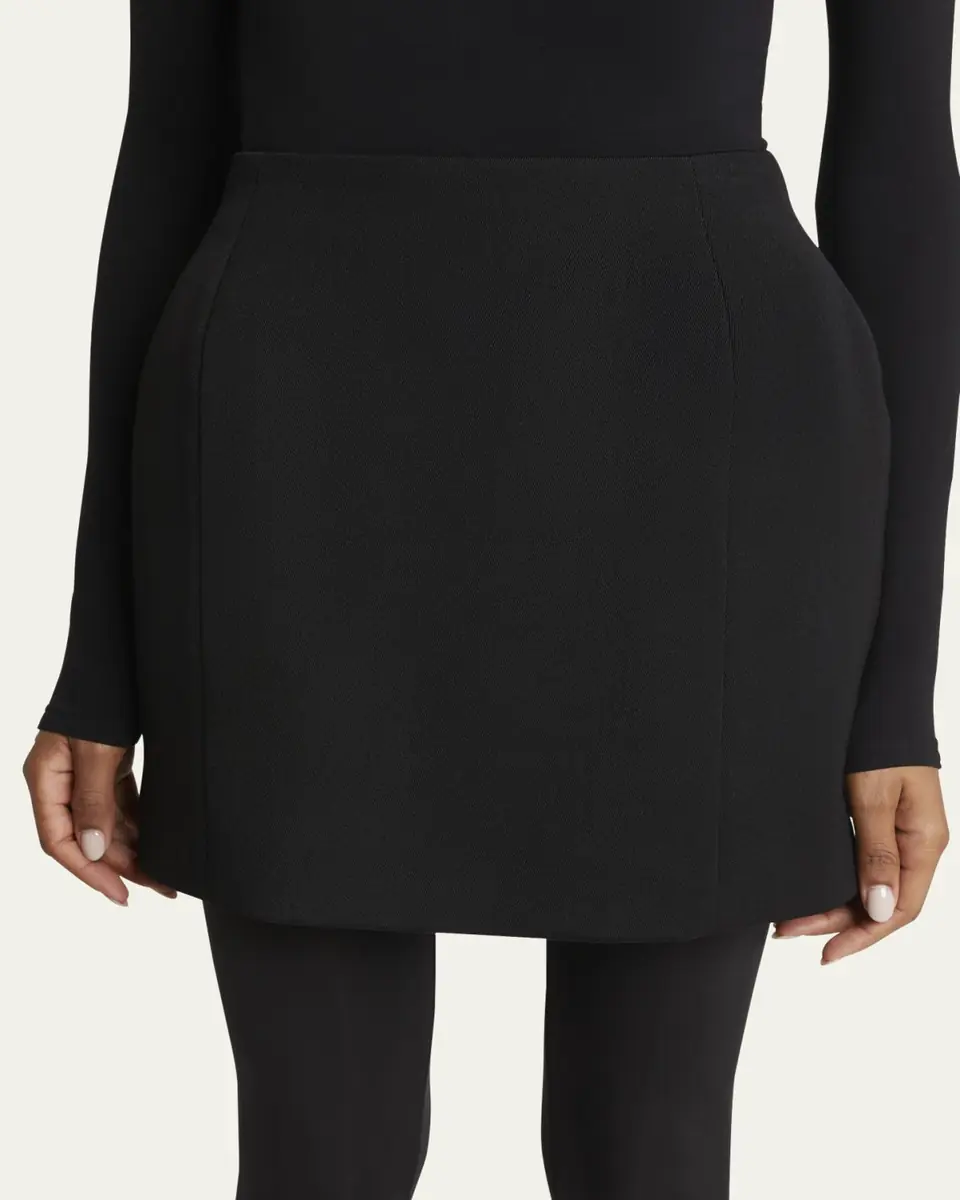Balenciaga Hourglass Wool Mini Skirt | Thumbnail 5
