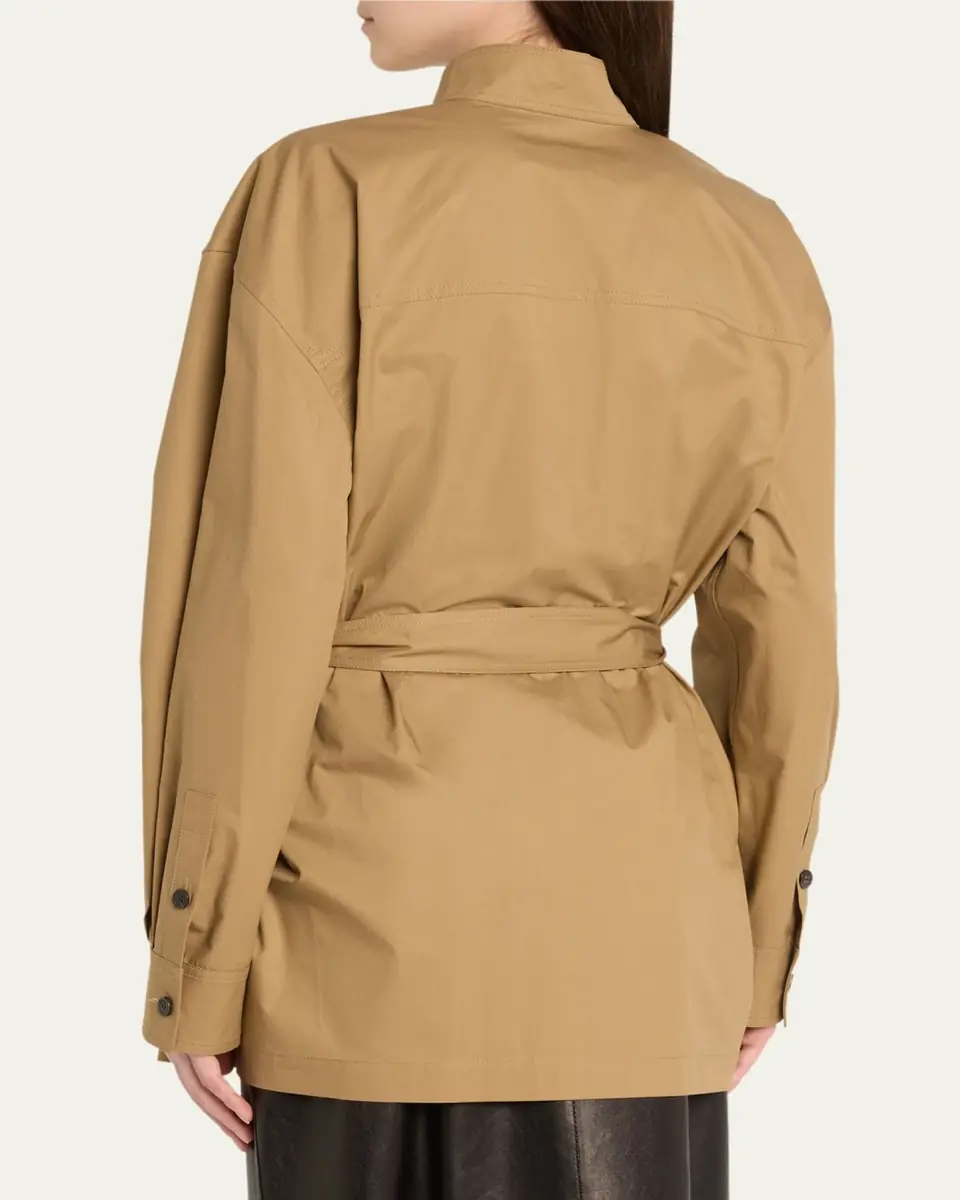 Saint Laurent Half-Buttoned Belted Tunic | Thumbnail 3 Saint Laurent Half-Buttoned Belted Tunic | Thumbnail 3