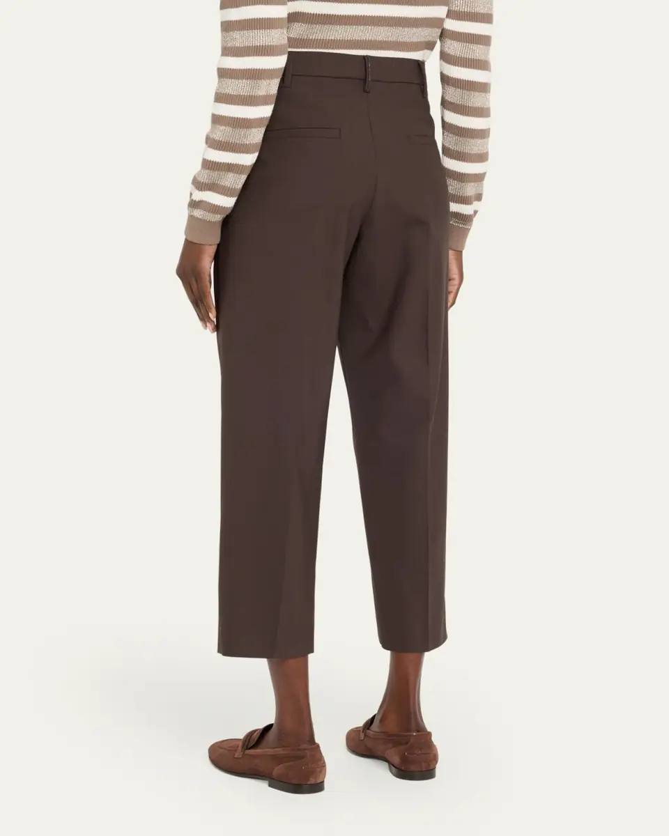 Brunello Cucinelli Slouchy Pleated Tropical Luxury Wool Pants | Thumbnail 3 Brunello Cucinelli Slouchy Pleated Tropical Luxury Wool Pants | Thumbnail 3