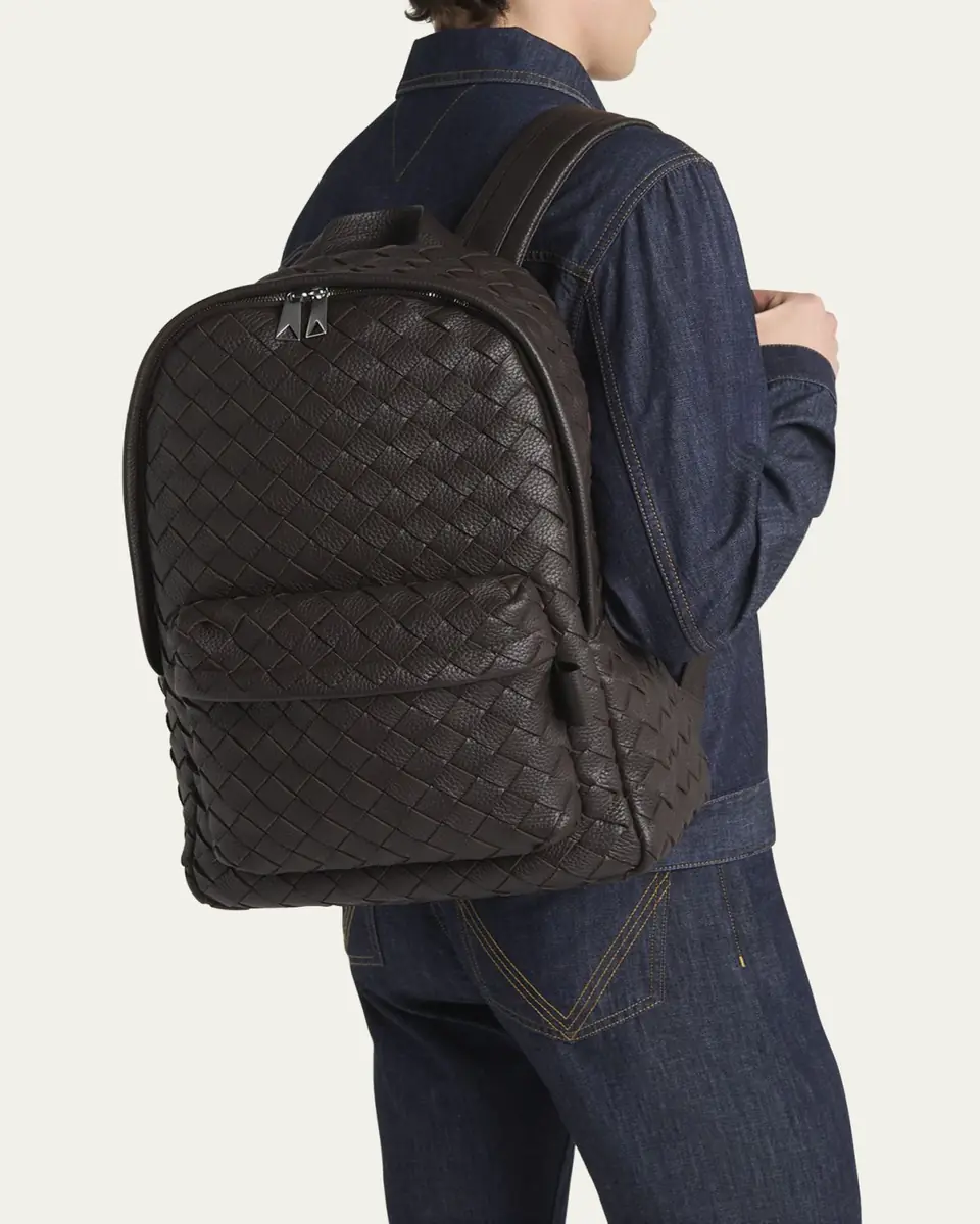 Bottega Veneta Men's Intrecciato 20 Taurillon Backpack | Thumbnail 6 Bottega Veneta Men's Intrecciato 20 Taurillon Backpack | Thumbnail 6