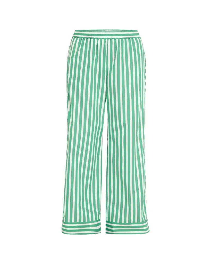 SÉBLINE Striped Wide Leg Pajama Trousers