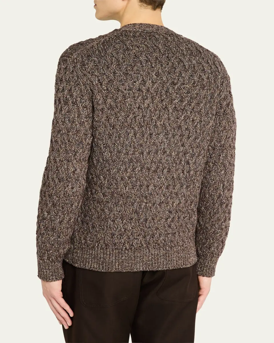 Loro Piana Men's Torriggia Cotton Cardigan | Thumbnail 3 Loro Piana Men's Torriggia Cotton Cardigan | Thumbnail 3