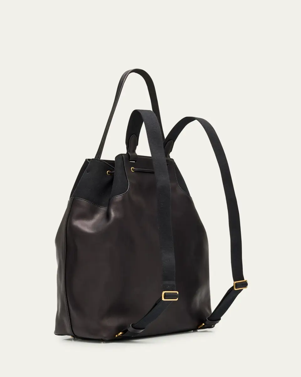 The Row Men's Spring 11 Canvas and Leather Backpack | Thumbnail 3 The Row Men's Spring 11 Canvas and Leather Backpack | Thumbnail 3