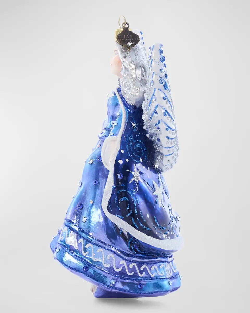 Jay Strongwater Night Angel Glass Christmas Ornament | Thumbnail 4