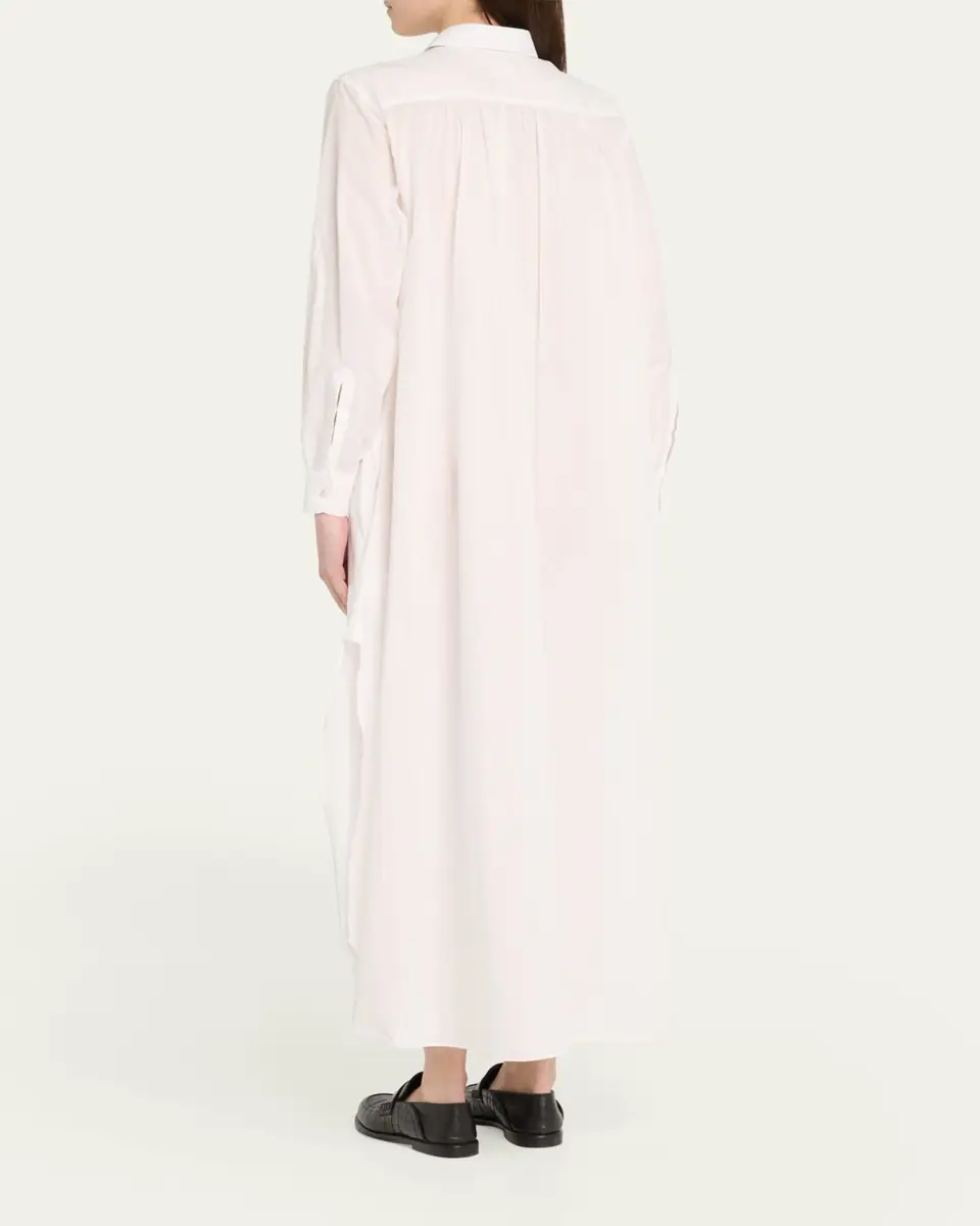 SÉBLINE Painters Pintuck Bib Cotton Midi Dress | Thumbnail 3 SÉBLINE Painters Pintuck Bib Cotton Midi Dress | Thumbnail 3
