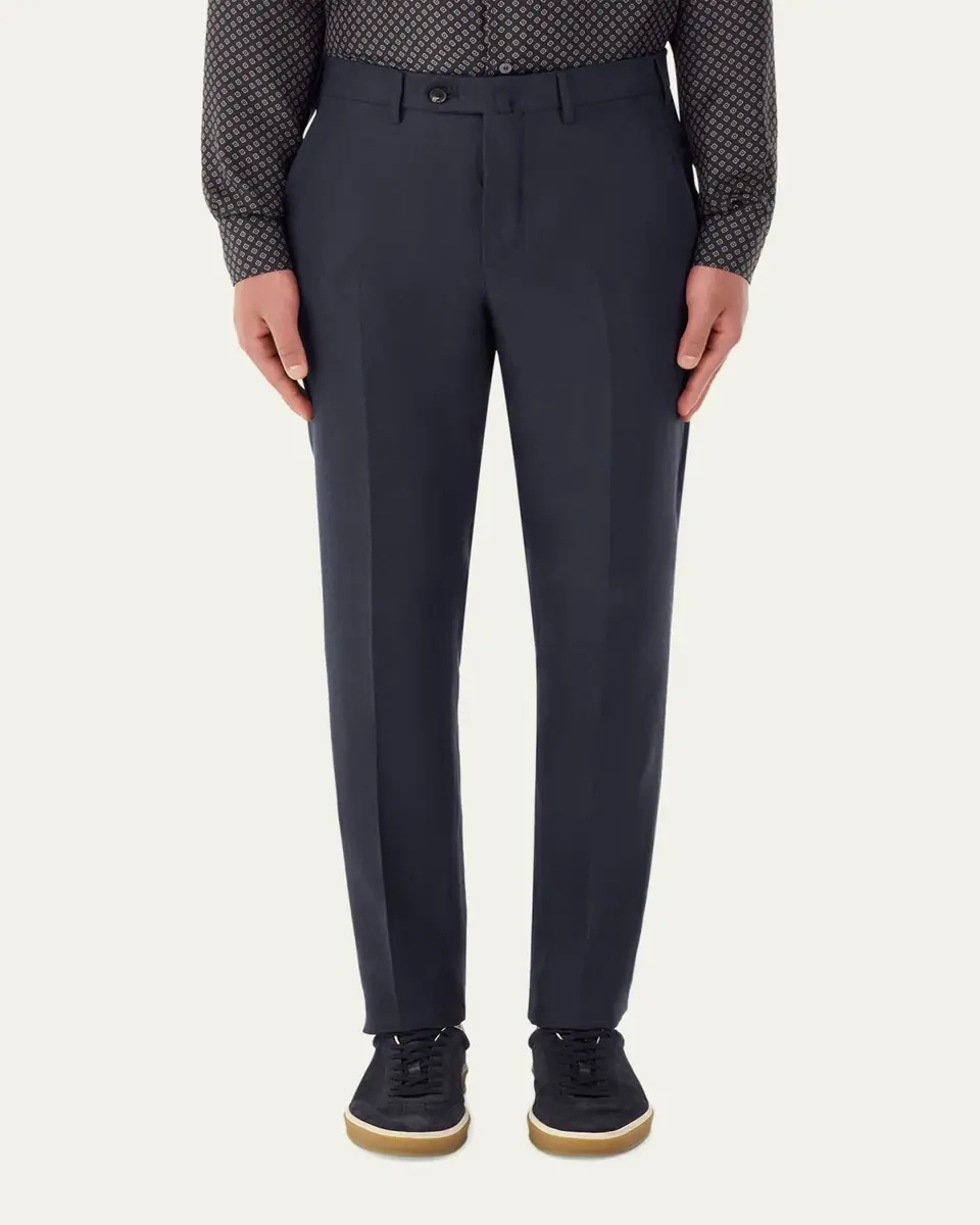 Loro Piana Men's Carlo Antigua Flax Trousers | Thumbnail 4