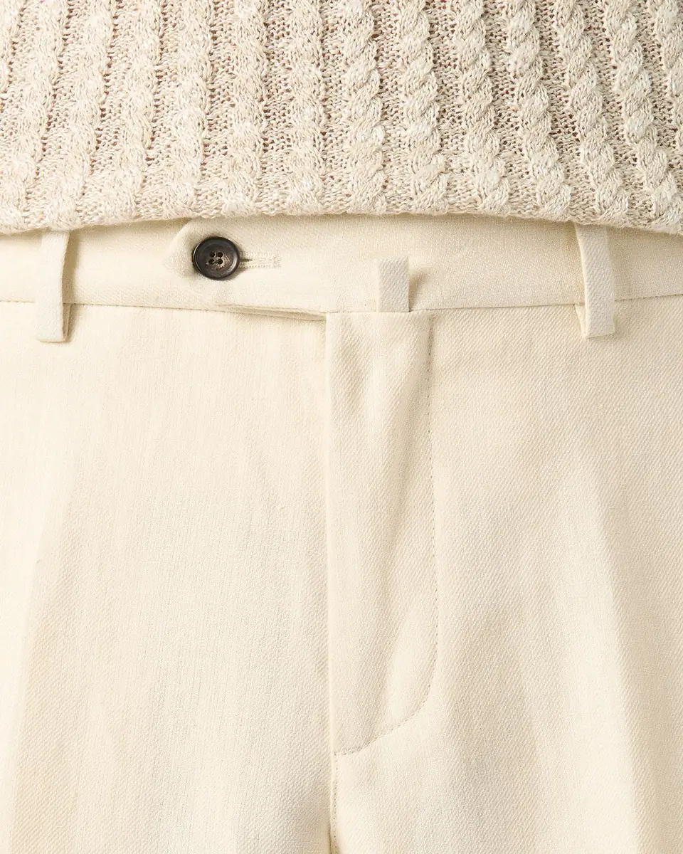 Loro Piana Men's Carlo Antigua Flax Trousers | Thumbnail 9