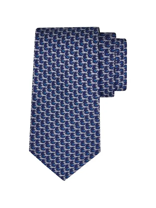 Men's Dachshund Silk and Wool Tie