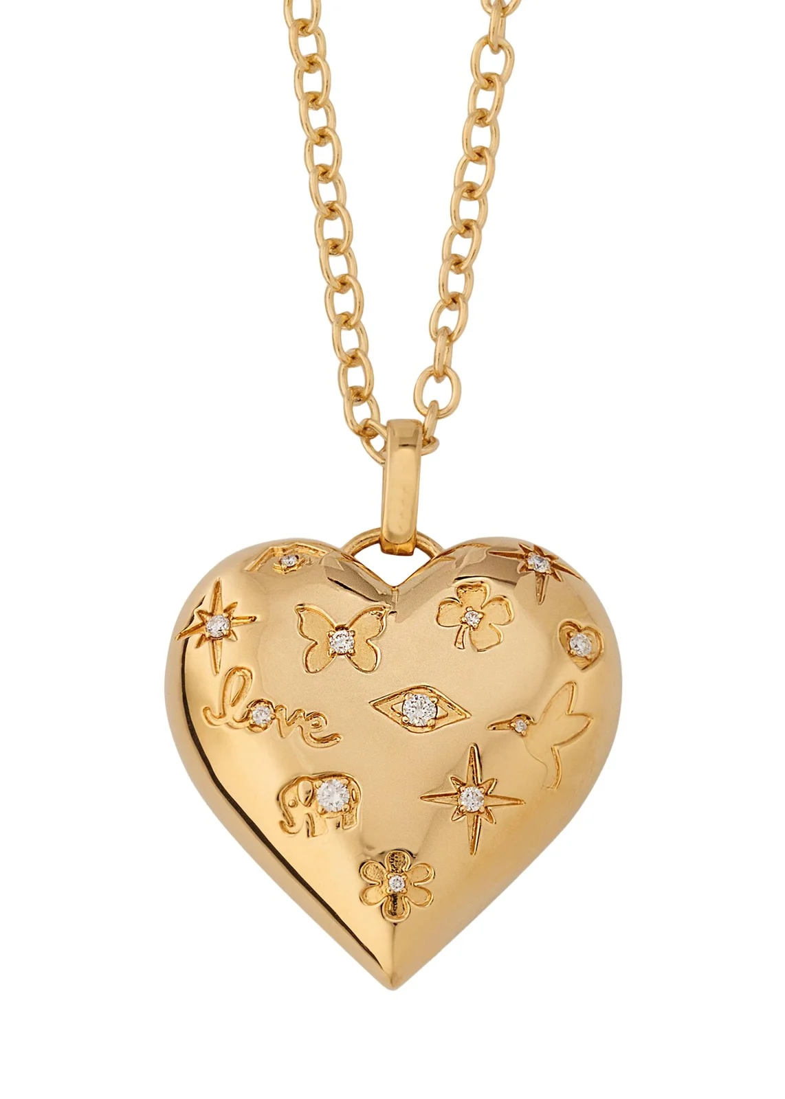 Puffy Icon Heart Charm