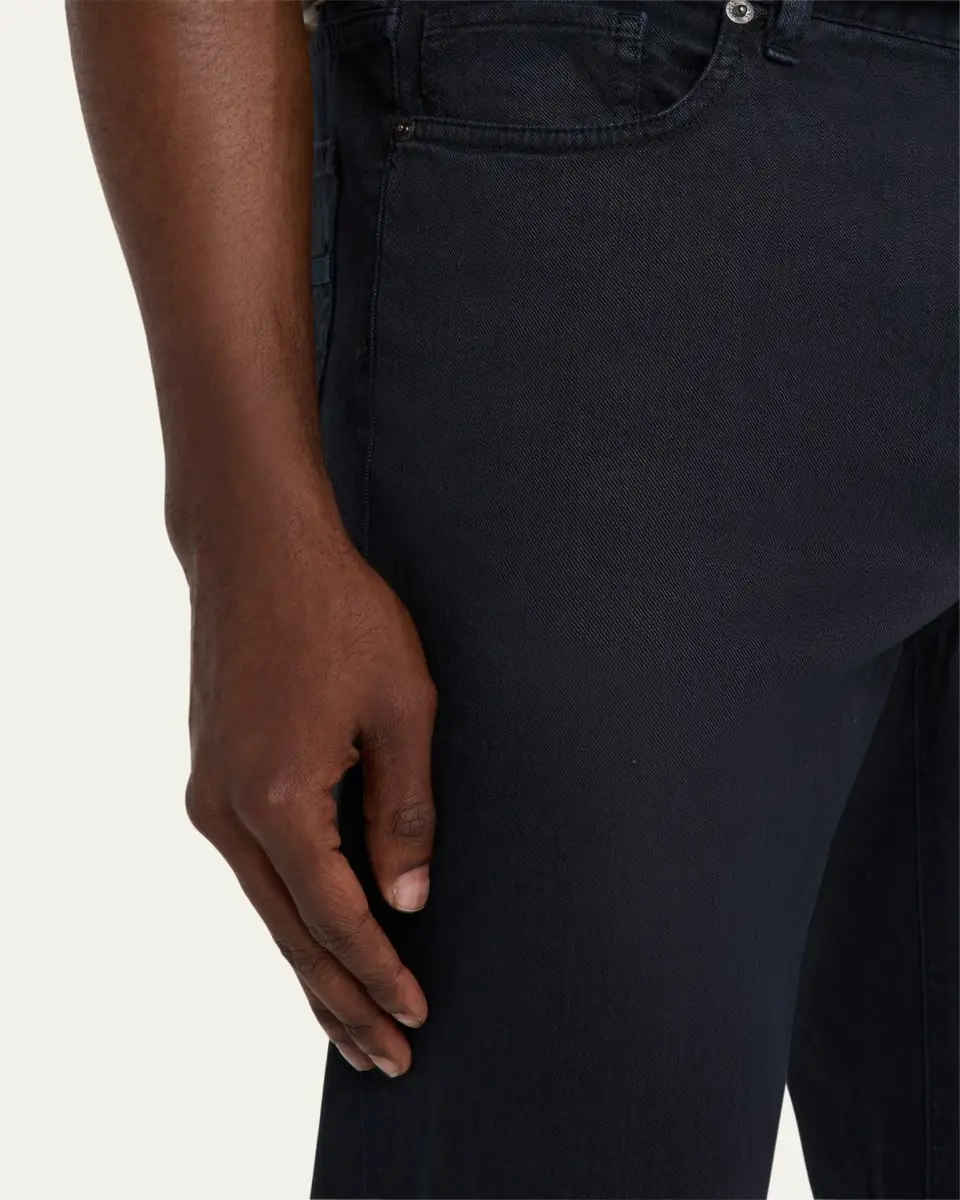 ZEGNA Men's City Comfort Linen and Cotton Five-Pocket Pants | Thumbnail 5