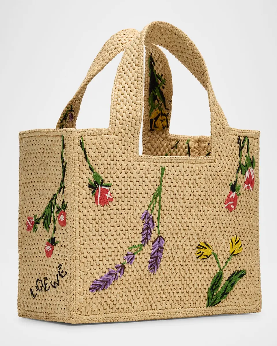 Loewe x Paula's Ibiza Small Flower Tote Bag in Raffia | Thumbnail 2 Loewe x Paula's Ibiza Small Flower Tote Bag in Raffia | Thumbnail 2