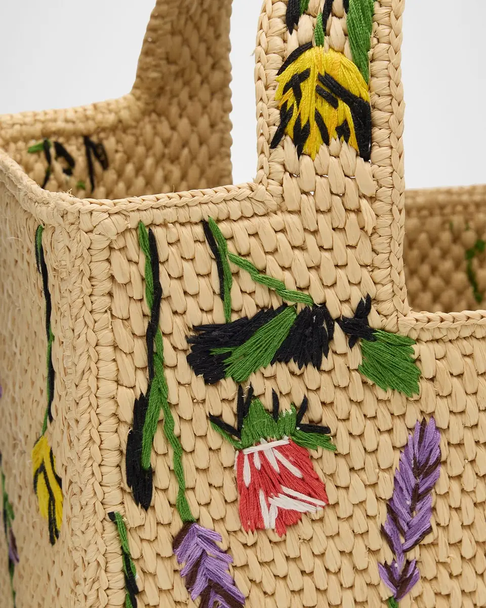 Loewe x Paula's Ibiza Small Flower Tote Bag in Raffia | Thumbnail 6 Loewe x Paula's Ibiza Small Flower Tote Bag in Raffia | Thumbnail 6